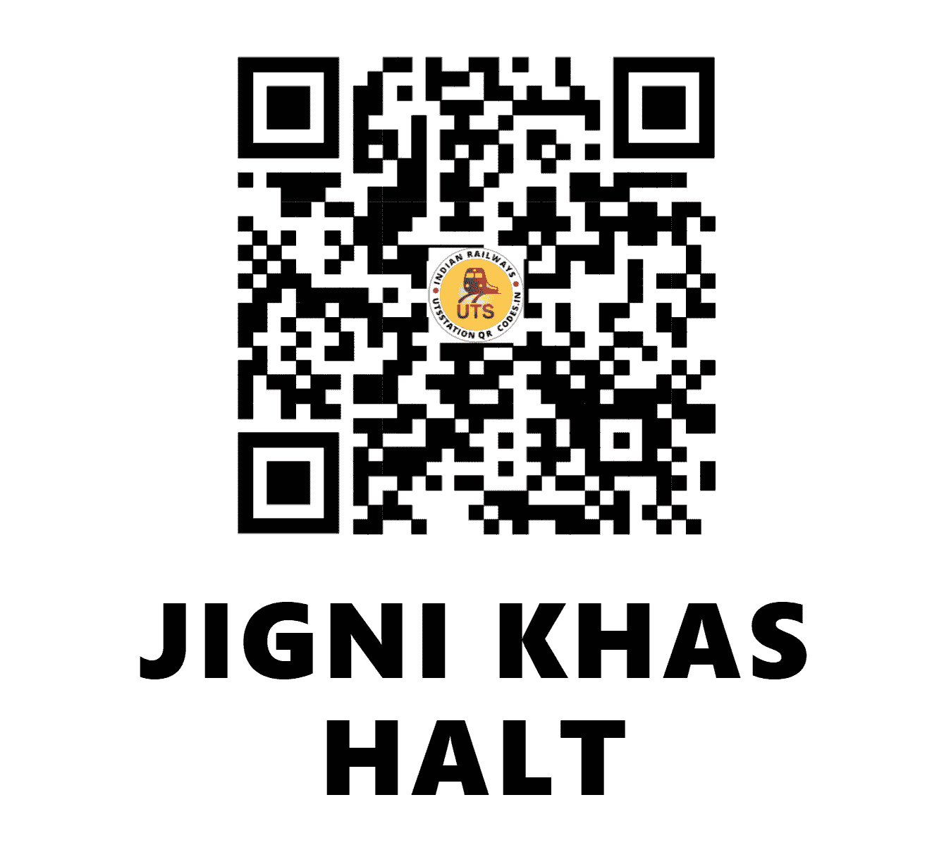 UTS QR Code for JIGNI KHAS HALT - JGKS (NE - UTTAR PRADESH)